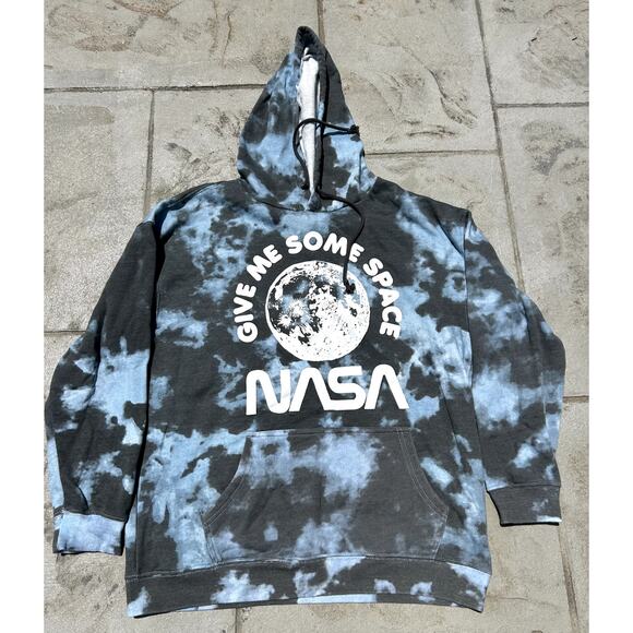 "Give Me Some Space" NASA Unisex Tie Dye Hoodie - Great Condition - Picture 1 of 3